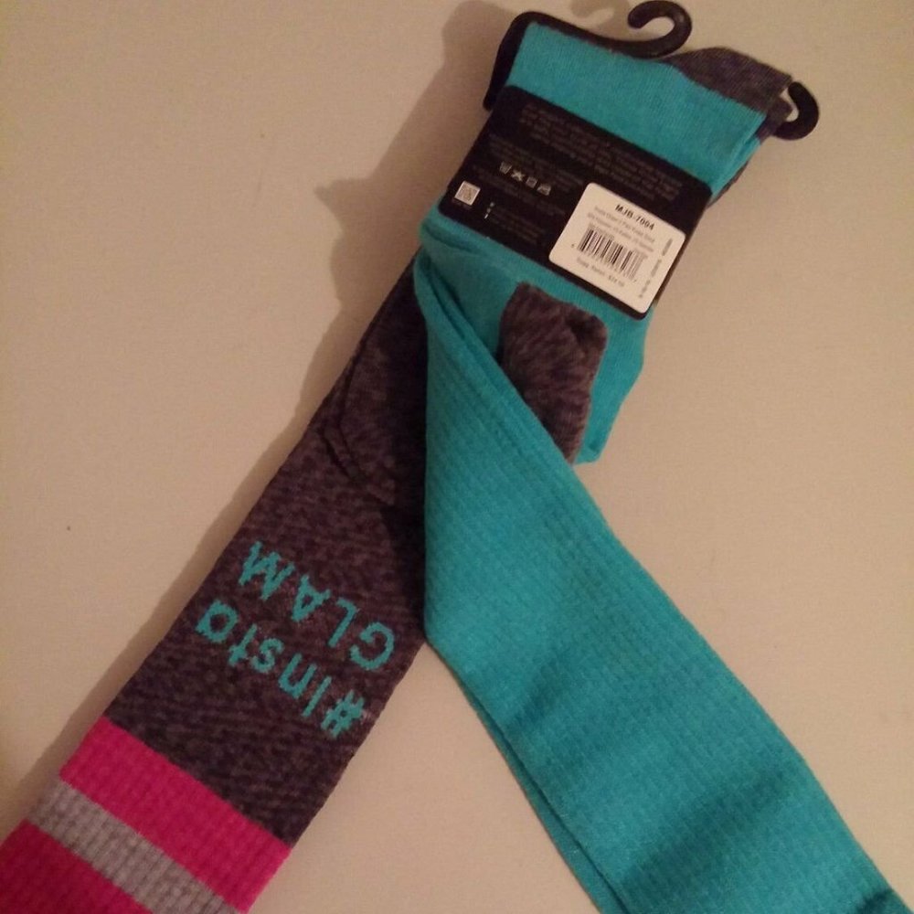 🆕MEMOI LEGWEAR KNEE HIGHS 2 PACK WOMEN SOCKS LEGWEAR MJB-7004 ONE SIZE NWT $24
